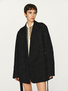 INTO THE EAST 25 Autumn/Winter Dark Jacquard Tassel Lace-up Jacket/Vest/Shorts ITE-E1DGAW027BL20JK-HEI Jacket